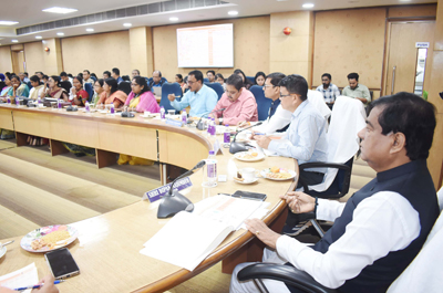 Mayor of Agartala Municipal Corporation (AMC) Dipak Majumer chairs AMC Council Meeting at AMC conference hall on November 20.